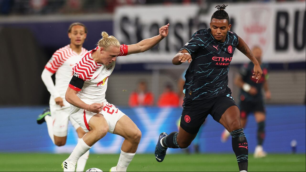 Partido entre el RB Leipzig y el Manchester City por la segunda jornada de la Champions League 2023-2024