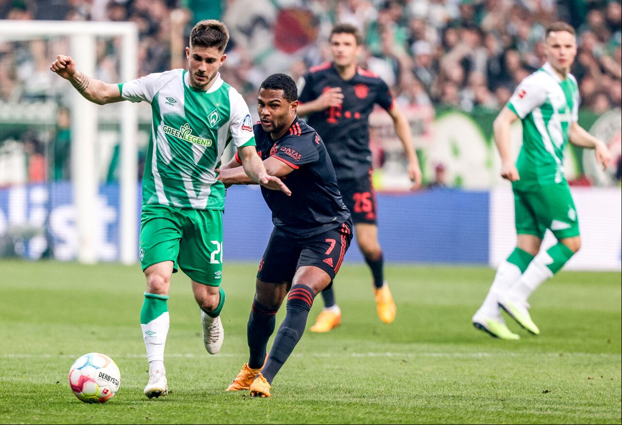 Imagen del partido entre Werder Bremen y el Bayern Munich, por la Bundesliga de Alemania 2022-2023.