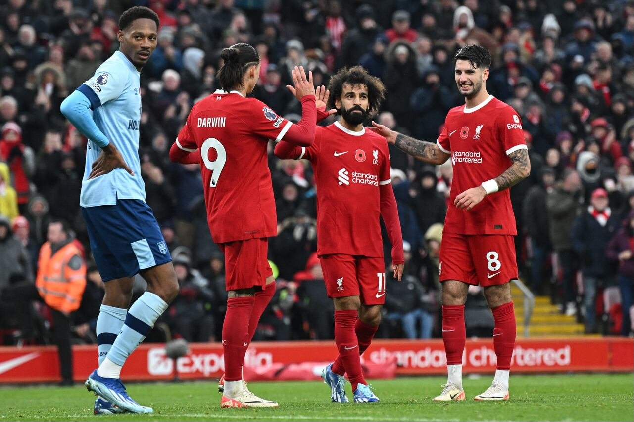 Liverpool venció al Bretnford 3-0. Luis Díaz ingresó a los 83 minutos de partido.