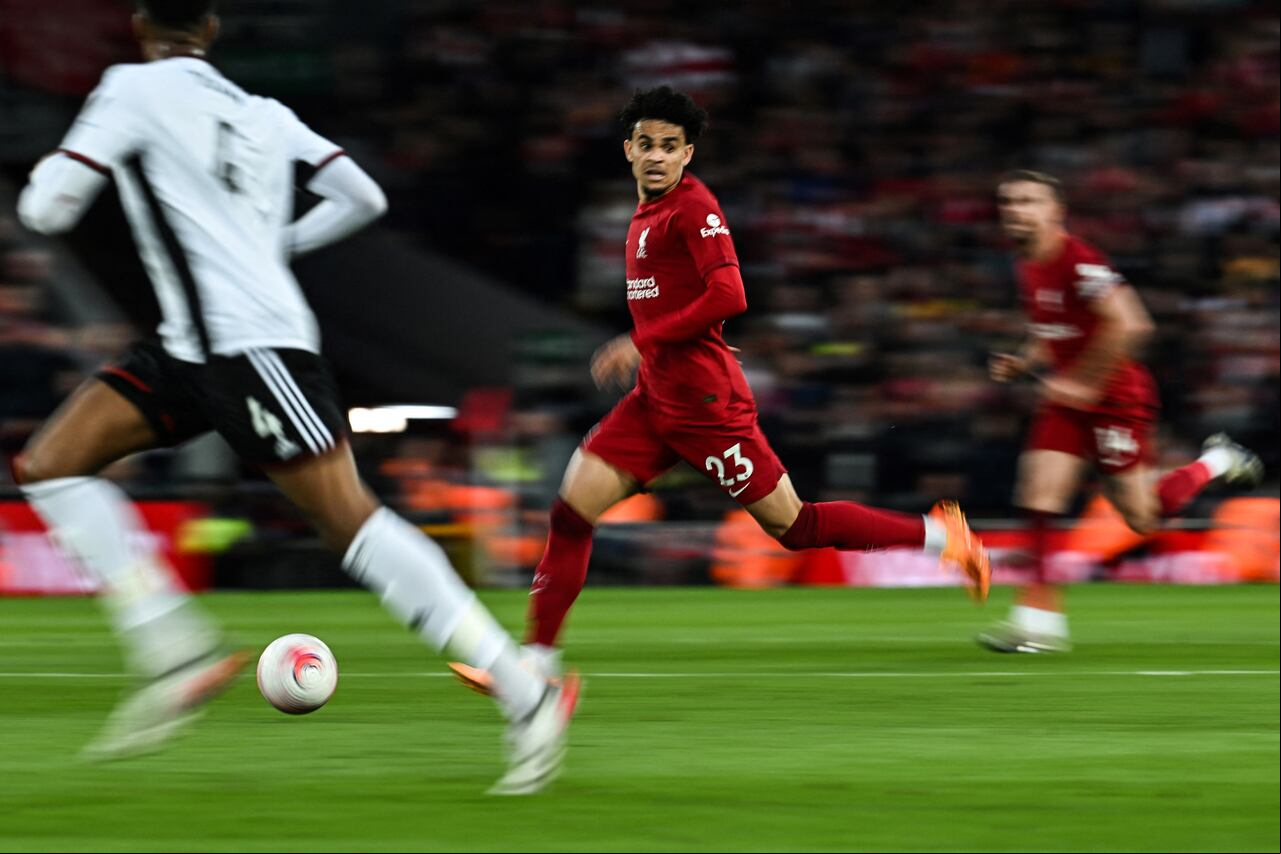 Luis Díaz, delantero del Liverpool. Foto: AFP