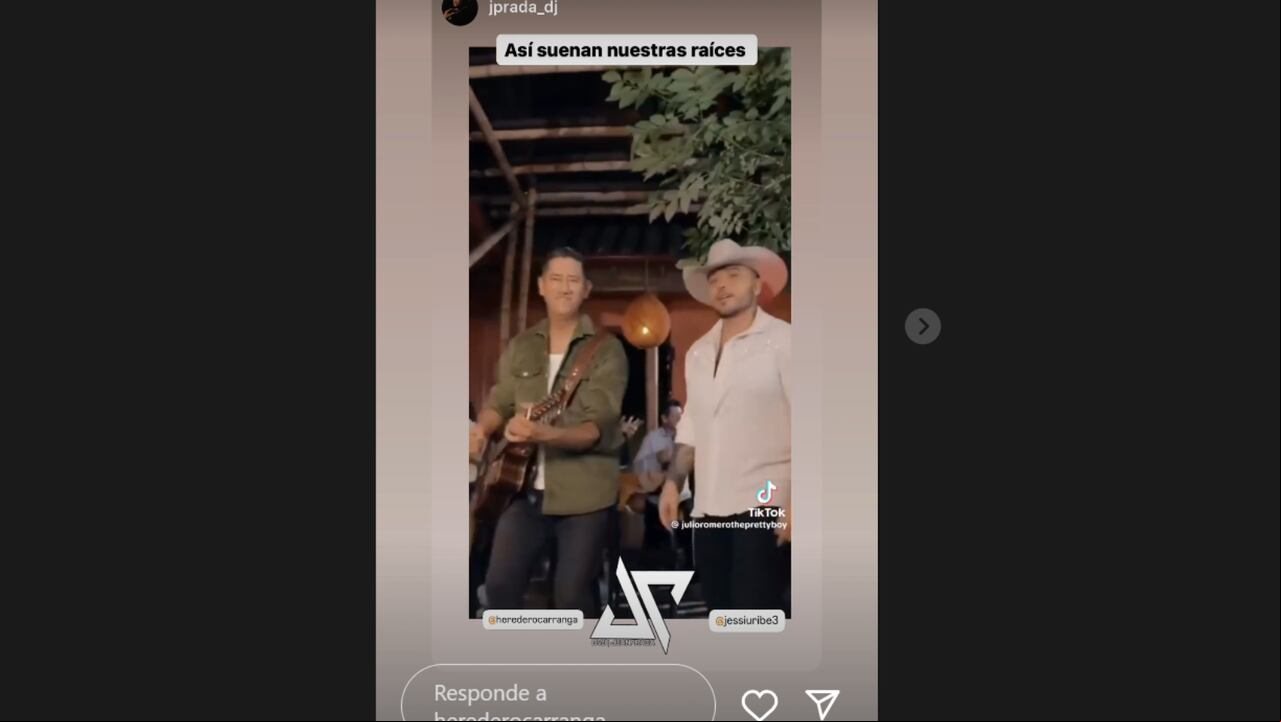 Colaboración de Heredero Carranga y Jessi Uribe