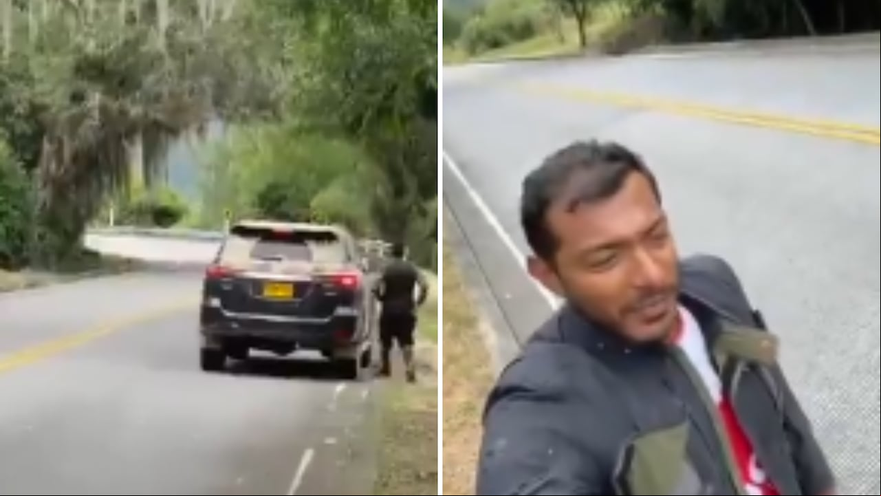 El joven contó cómo lo robaron en la desolada carretera.