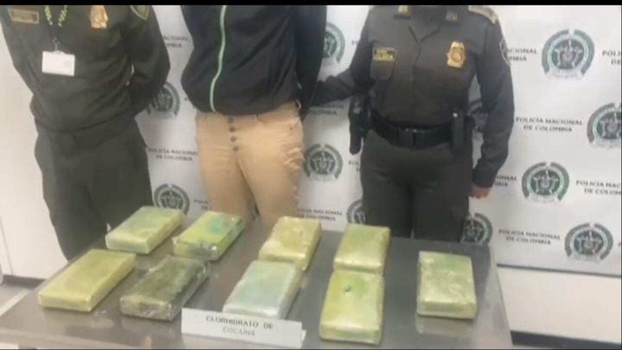 cocaína, en el Aeropuerto Alfonso Bonilla Aragón