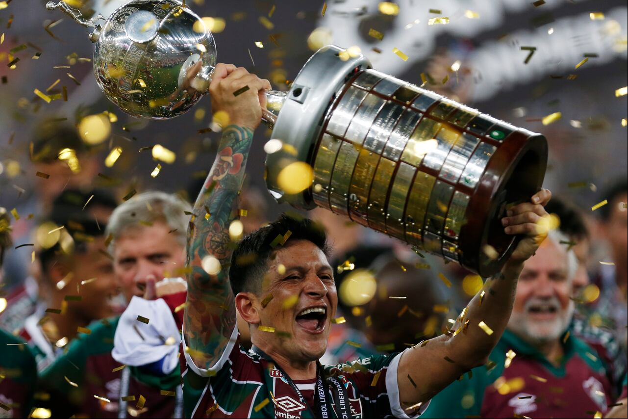 Germán Cano campeón de la Copa Libertadores 2023.