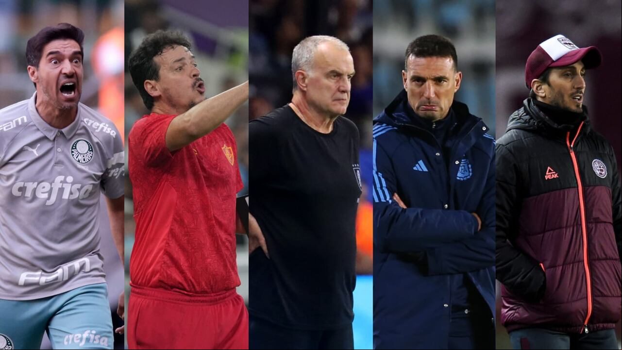Los cinco nominados al mejor DT de América 2023.