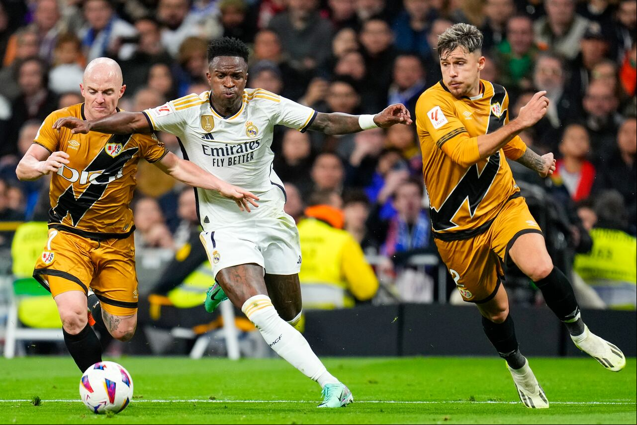 Imagen del partido entre Real madrid y Rayo Vallecano, en LaLiga española 2023-2024.