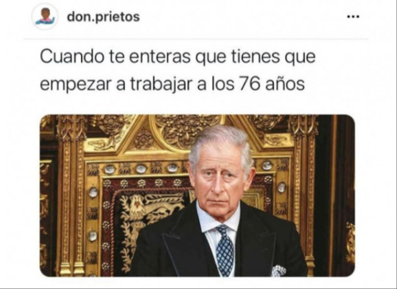 meme coronación carlos III el país