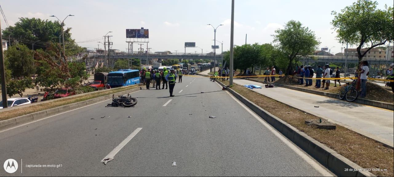 Accidente en el Paso de Comercio.