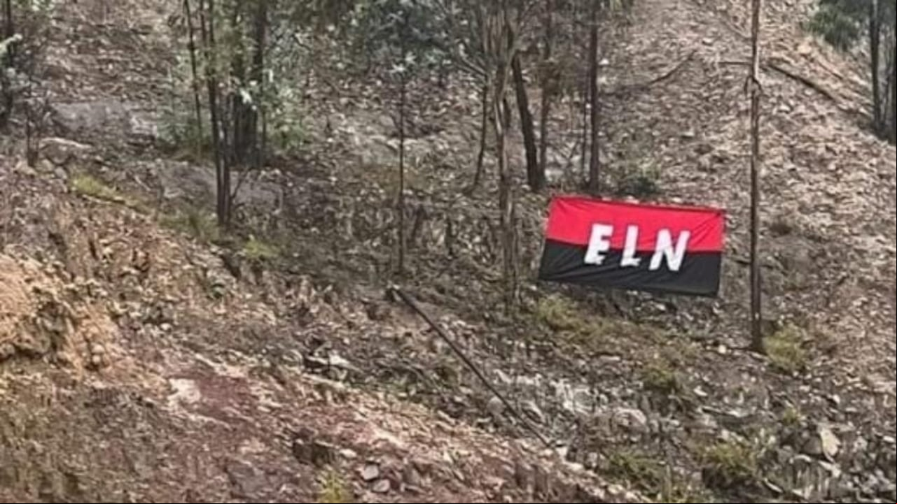 Bandera del ELN en Boyacá
