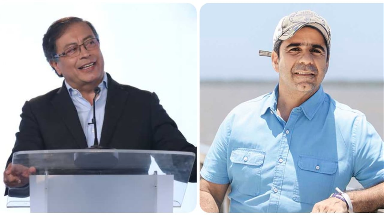 Gustavo Petro y Alex Char, candidatos presidenciales 2022.