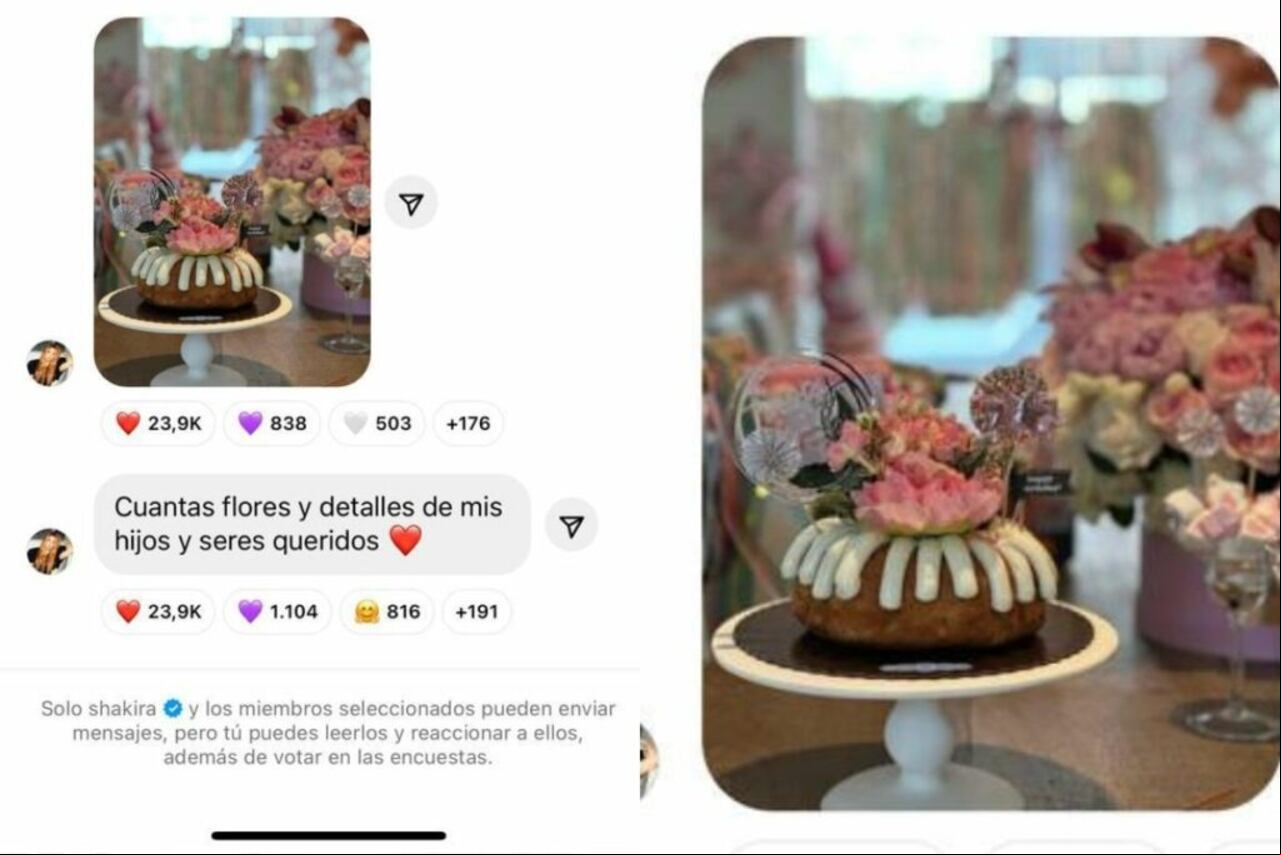 Shakira recibió varios detalles el día de su cumpleaños