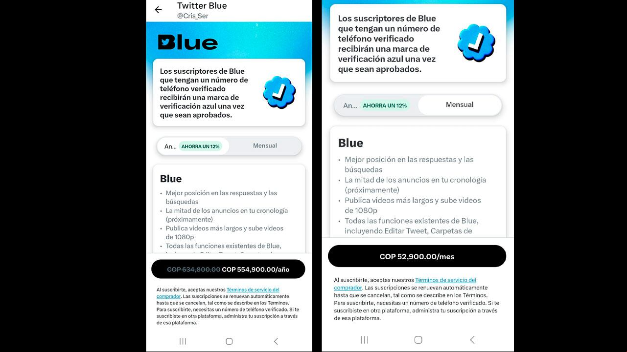 Twitter Blue ya está disponible en Colombia