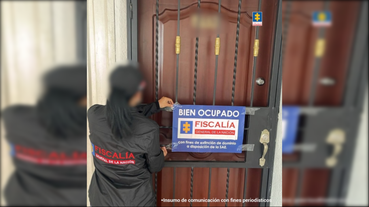Apartamento embargado a supuesta red criminal.