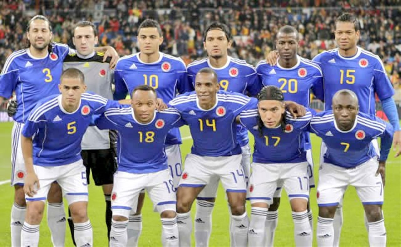 Nómina titular de la Selección Colombia para el partido ante España en 2011.
