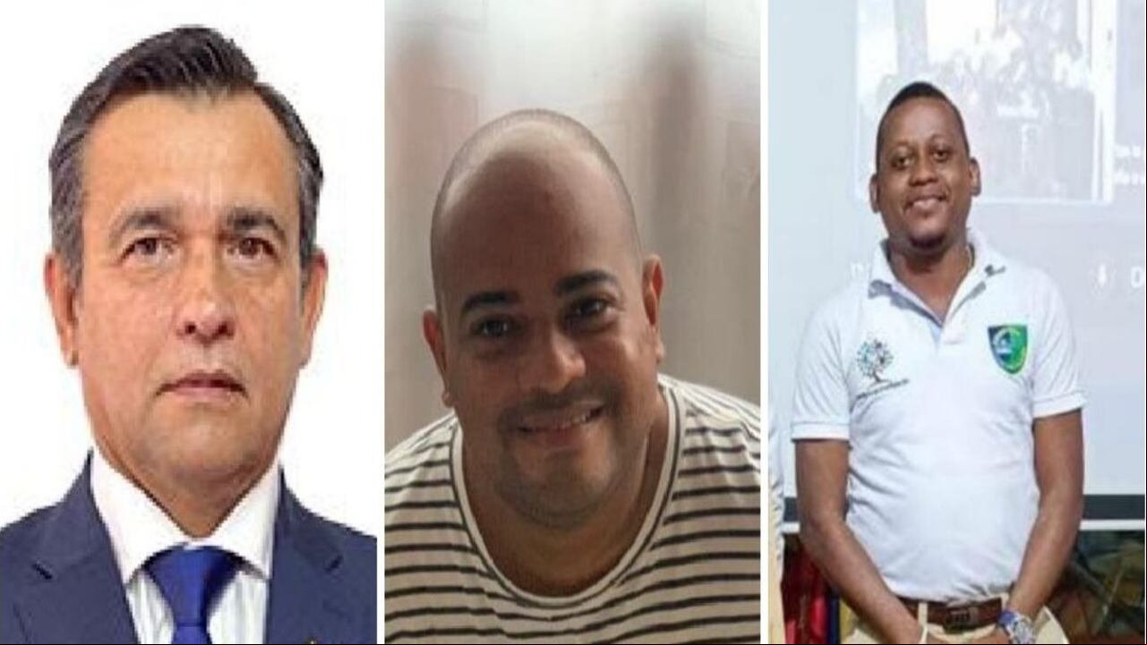 De izquierda a derecha: Julio Enrique Guevara, Jorge Iván Rengifo y Dagoberto Riascos.