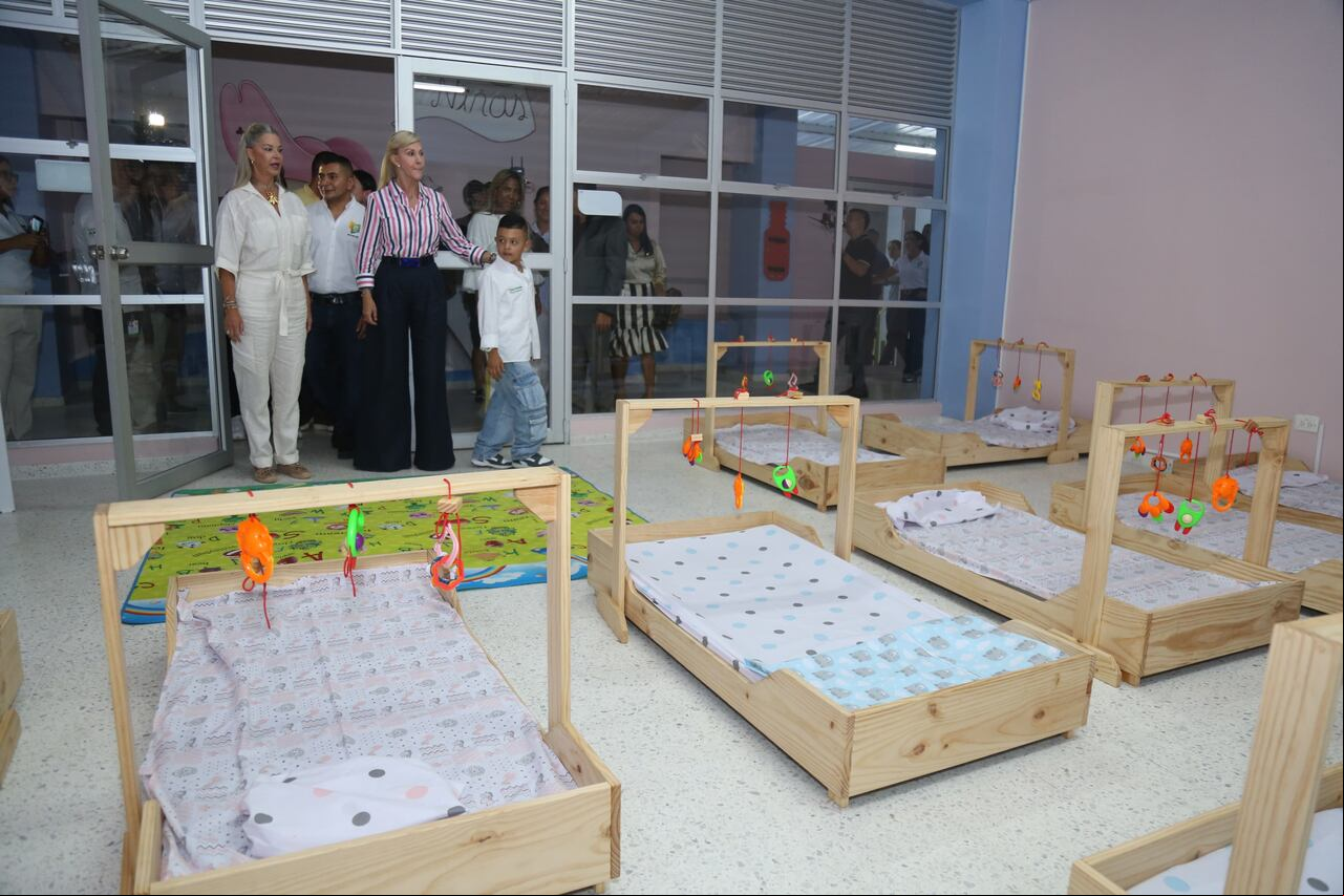 El jardín infantil está dotado con diferentes espacios para el disfrute de los menores.