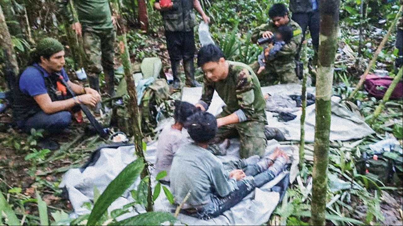 Los cuatro niños presentan cuadros de desnutrición, así como picaduras de insectos. Todavía están en el Hospital Militar, a donde fueron llevados.