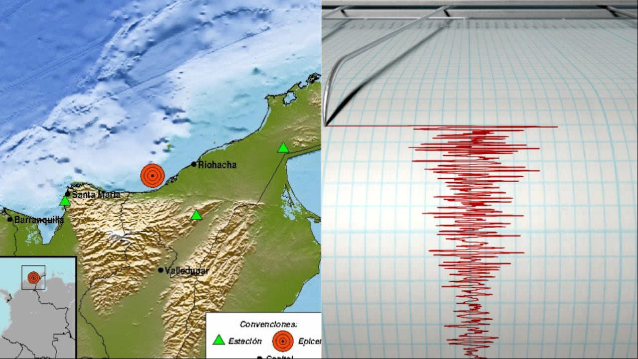 Fuerte temblor en el Caribe colombiano este martes, 31 de diciembre.