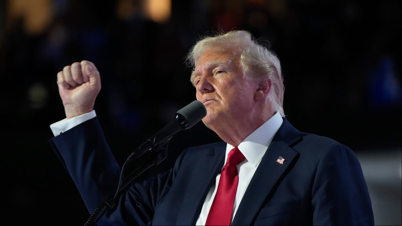 Donald Trump dio su discurso en la Convención Republicana.