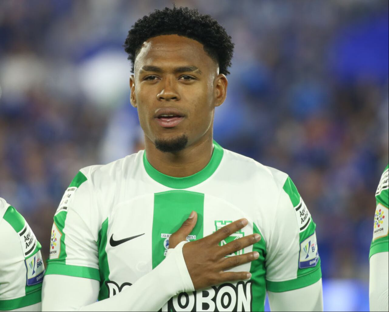 Nelson Palacio of Atletico Nacional during the second leg of the final of the Liga BetPlay DIMAYOR I 2023 played at the Nemesio Camacho El Campin stadium in Bogota. (Photo by Daniel Garzon Herazo/NurPhoto via Getty Images)
