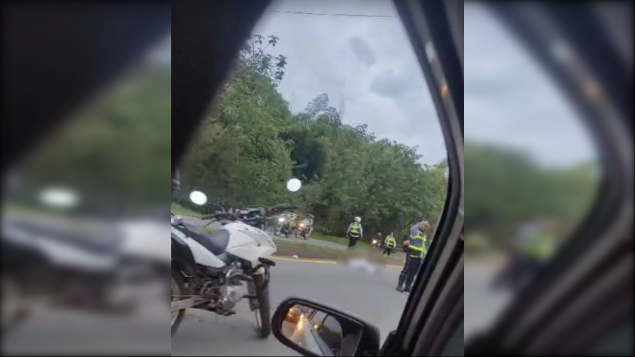 El accidente dejó a un hombre sin vida en la importante vía.