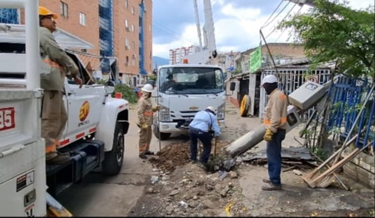 Este fue el daño que provocó el corte de energía.