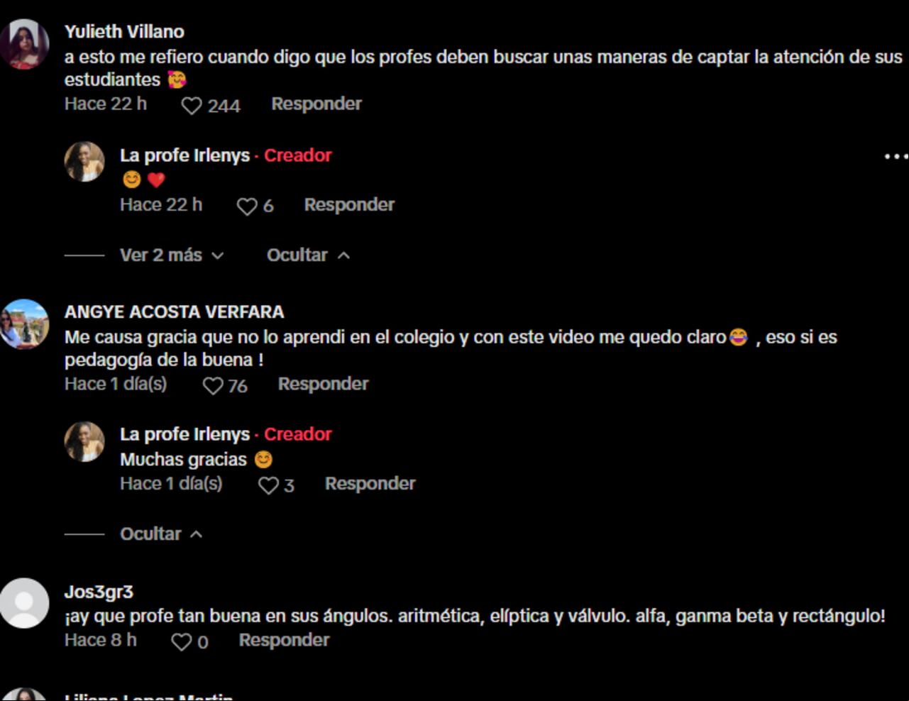En la sección de comentarios, los internautas han expresado su iración por la creatividad de la profesora, destacando la importancia de encontrar nuevas formas de enseñanza que capten la atención de los estudiantes.