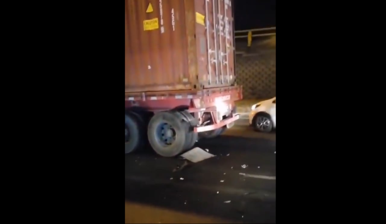 Accidente en el puente de los Mil Días.