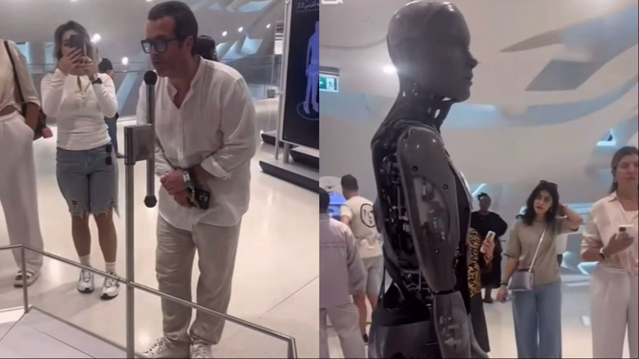 El colombiano compartió la escena a través de sus redes sociales. Foto: Captura video.
