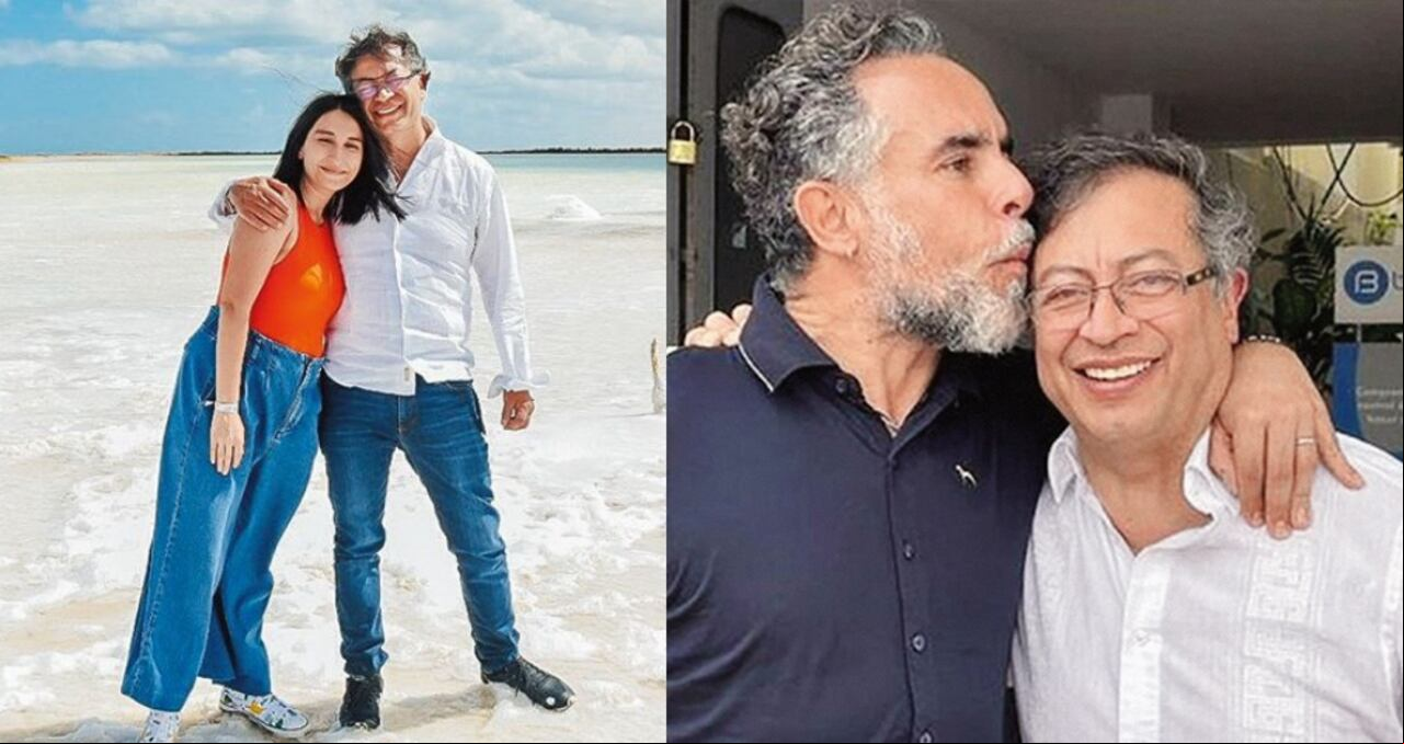 Gustavo Petro junto a Laura Sarabia y Armando Benedetti.