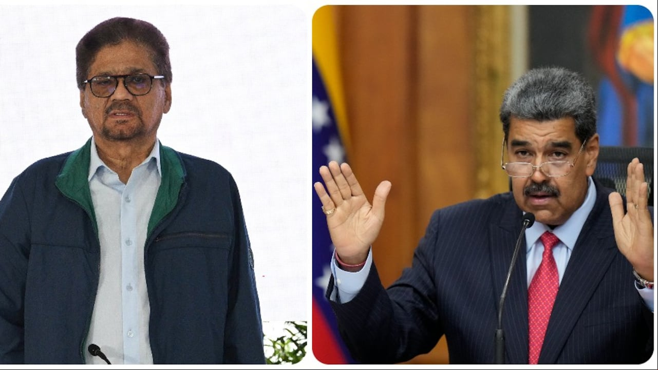 Iván Márquez y Nicolás Maduro.