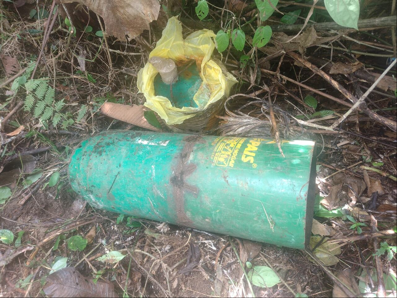 Los explosivos ya fueron destruidos para tranquilidad de la comunidad