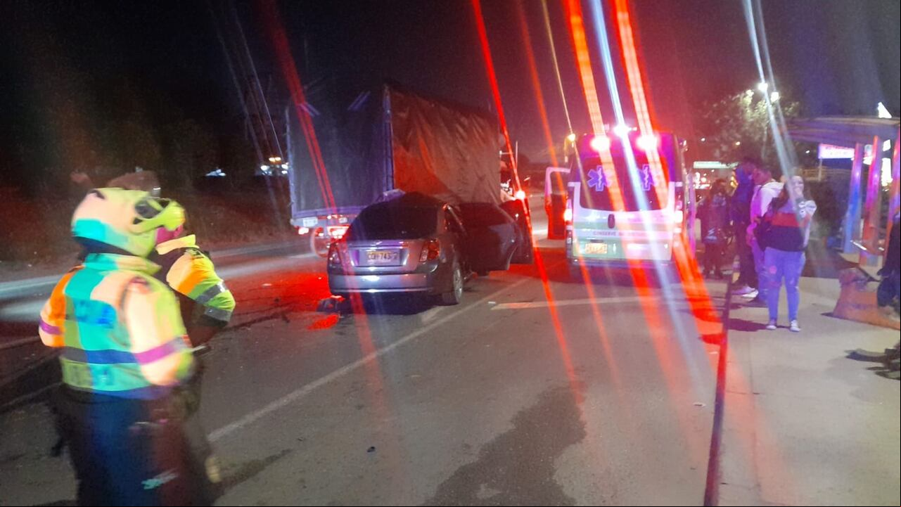 Accidente en la vía Mosquera-Bogotá