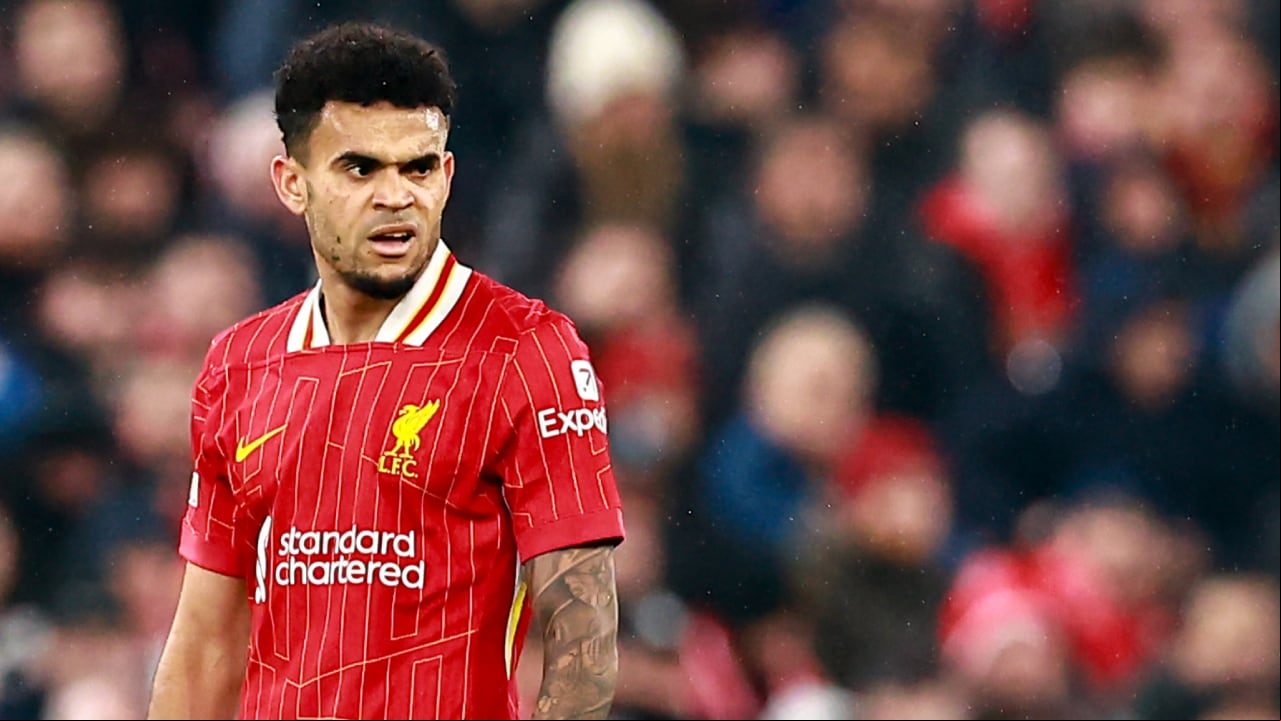 Luis Díaz, delantero del Liverpool de Inglaterra