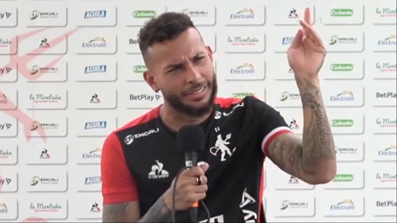 Duván Vergara en atención a medios con América de Cali