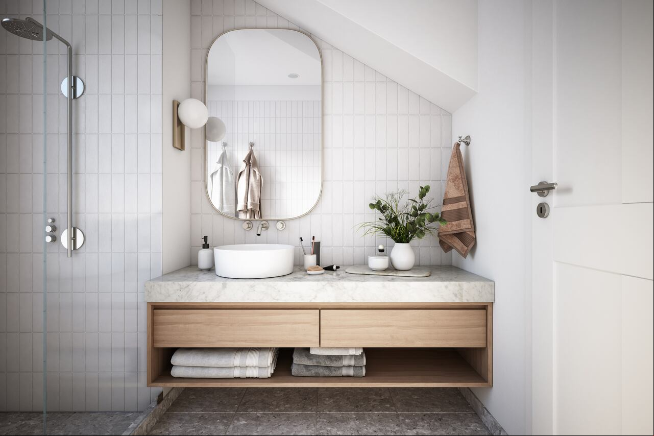 Plantas en el baño