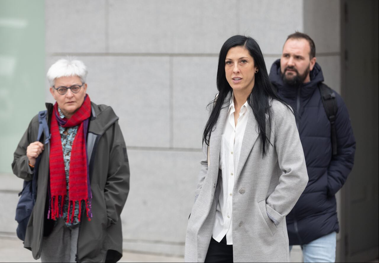 Jenni Hermoso saliendo de declarar por 'El Caso Rubiales'.