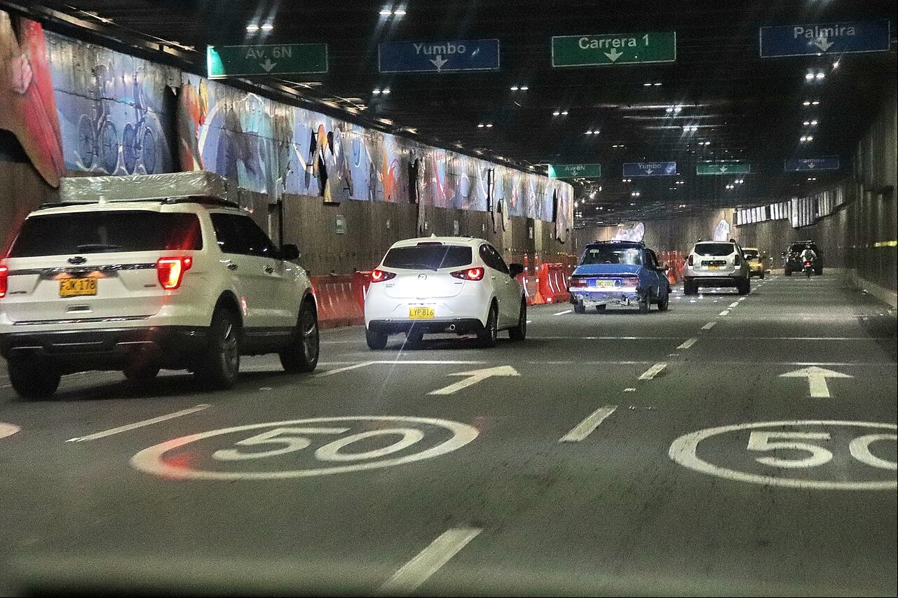 Cierre del carril norte del túnel mundialista en Cali por obras en el puente de la avenida 2 con 15N