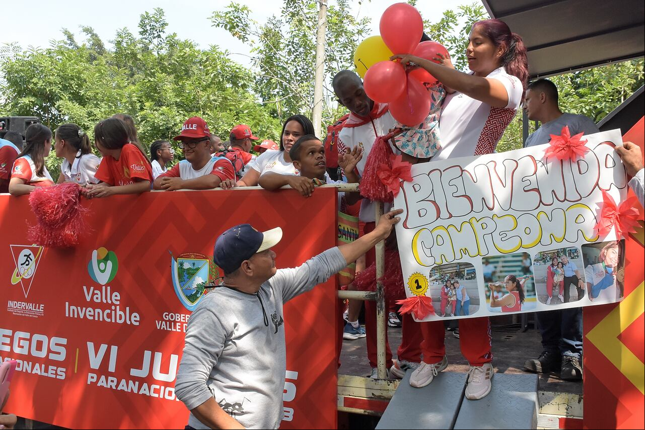 Bienvenida a los atletas paralímpicos del Valle, Campeones de los VI Juegos Paranacionales del Eje Cafetero 2023.