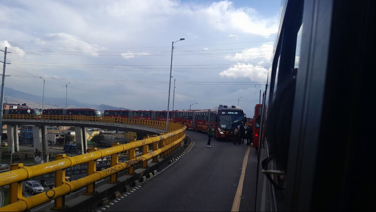 El sistema de transporte ha colapsado este 1 de noviembre ante los bloqueos.