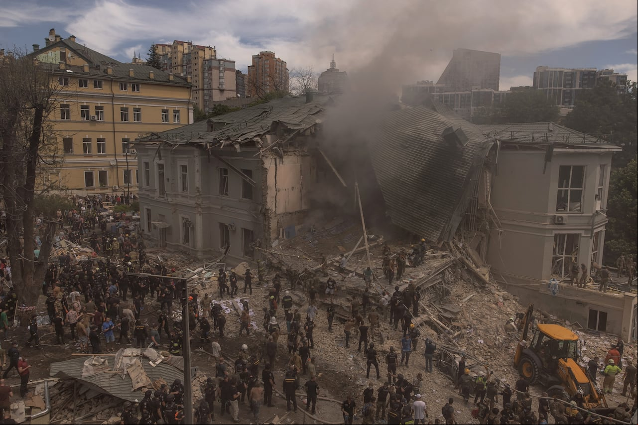 Bombardeo en Ucrania