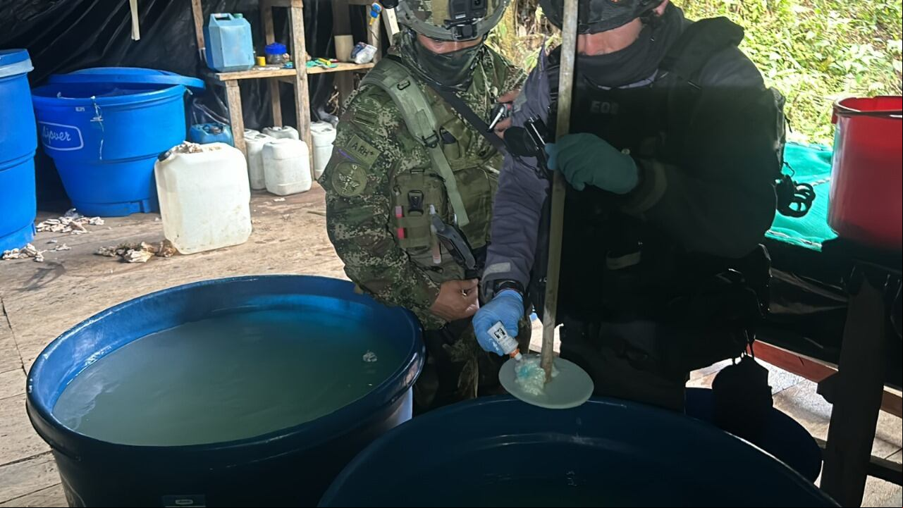 Desmantelan laboratorio de Cocaína en Cumbal, Nariño.