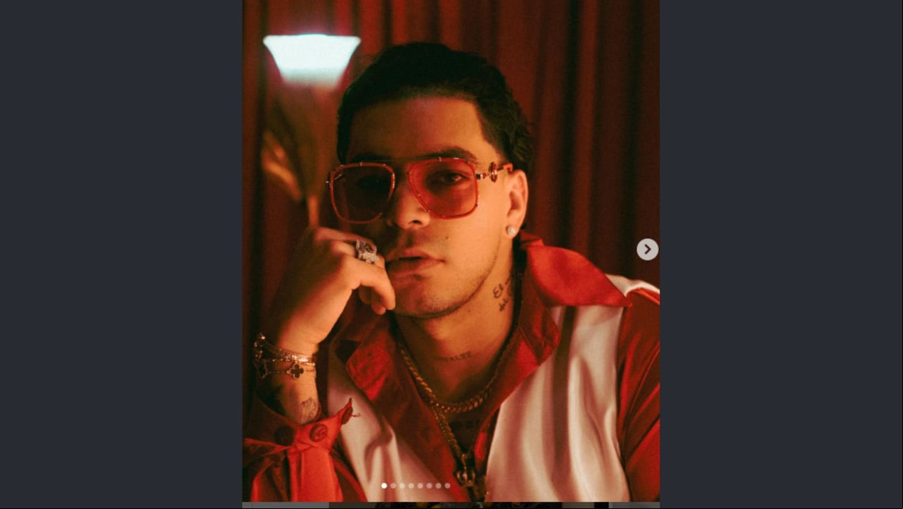 Ryan Castro, cantante reguetonero
Foto Instagram @ryancastrro