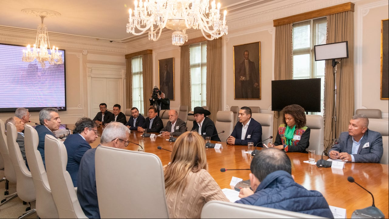 Reunión del presidente Gustavo Petro con gobernadores afines al Pacto Histórico en la Casa de Nariño. Tomada de Flickr Presidencia