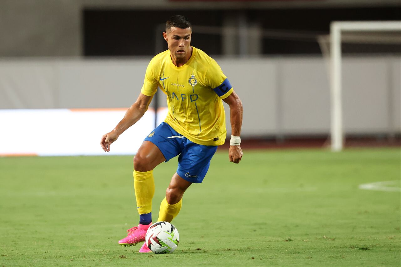 Cristiano Ronaldo en el partido de hoy