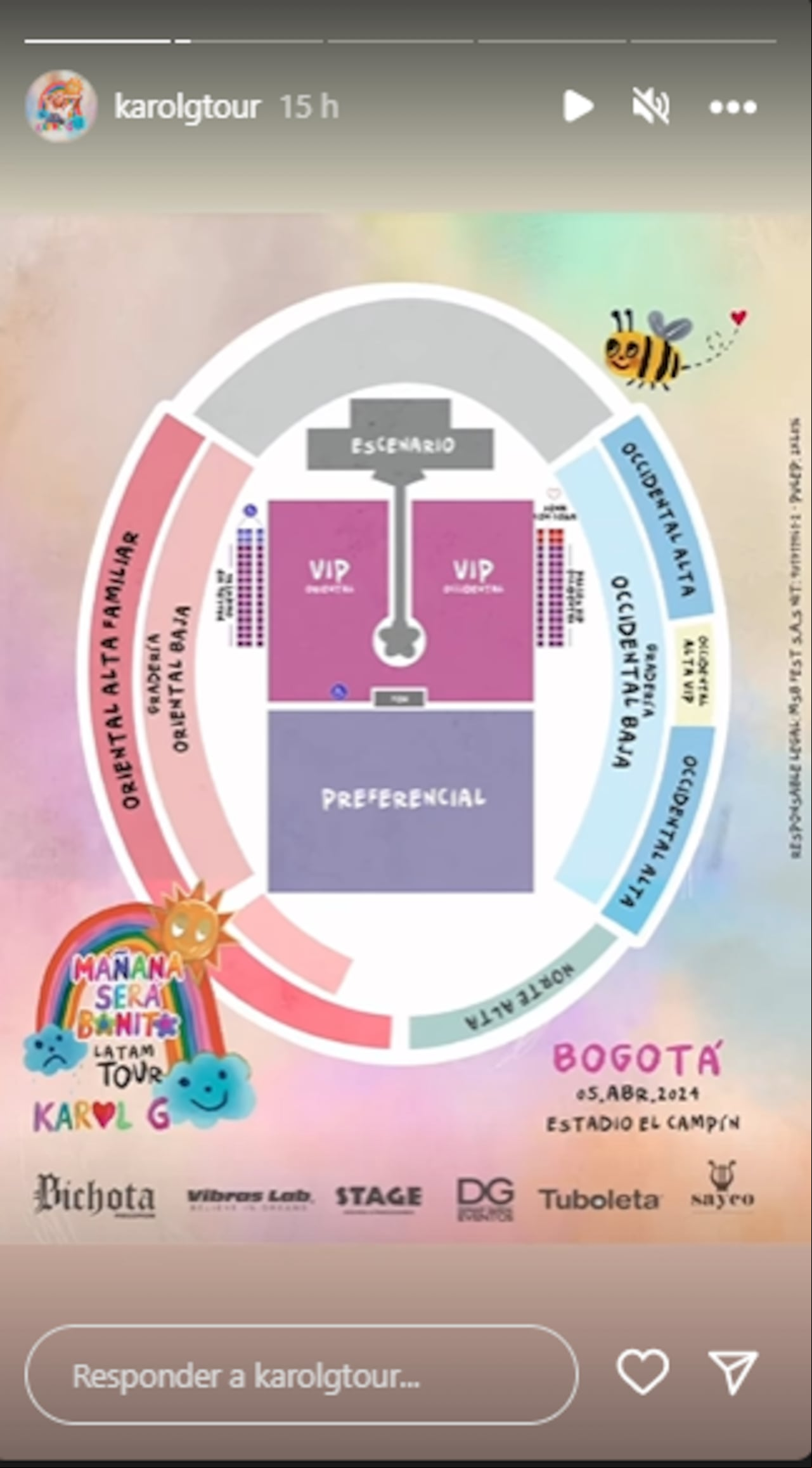 Salen a la venta las entradas para el concierto de Karol G en Bogotá.