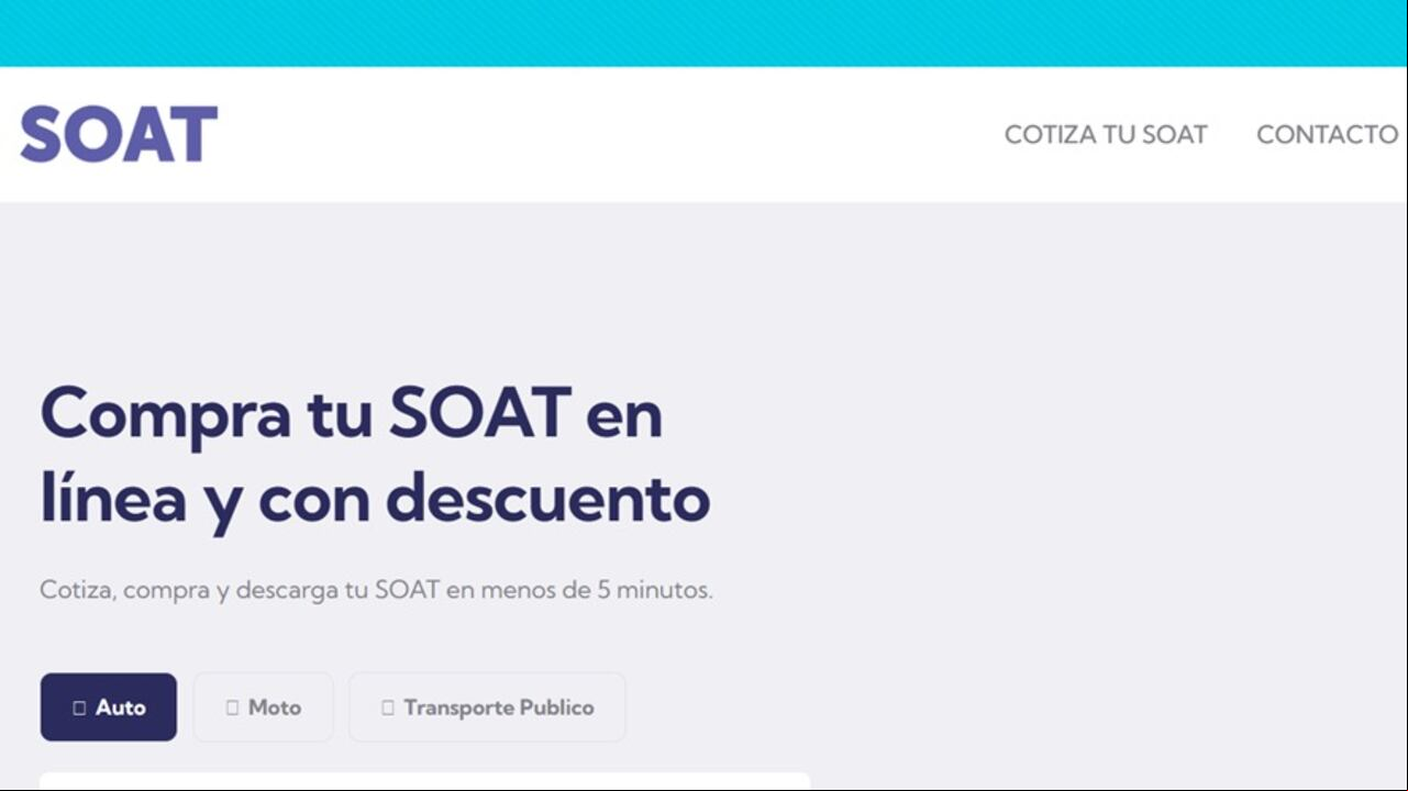Estas páginas son fraudulentas para comprar el Soat según ESET, empresa de seguridad informática.
