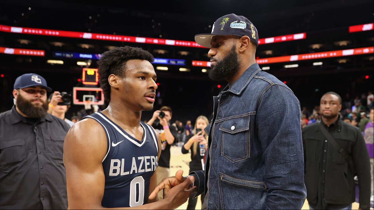 Lebron James y Bronny James