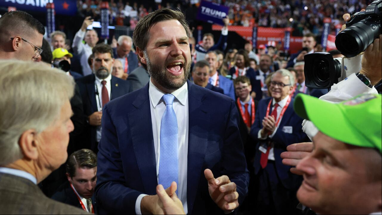 El candidato de Trump para vicepresidente, el senador estadounidense JD Vance (republicano por Ohio).