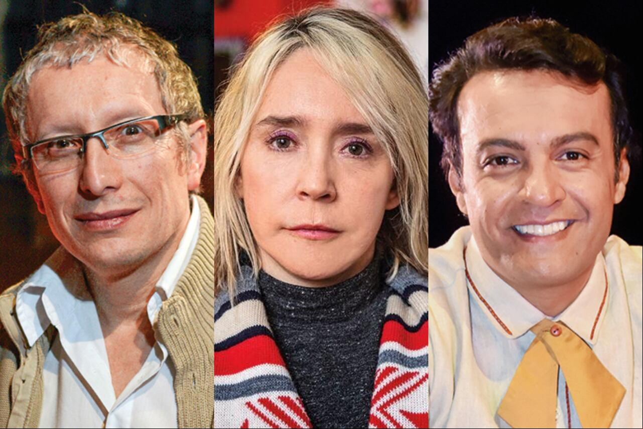 Fabio Rubiano, Marcela Valencia y Julián Román.